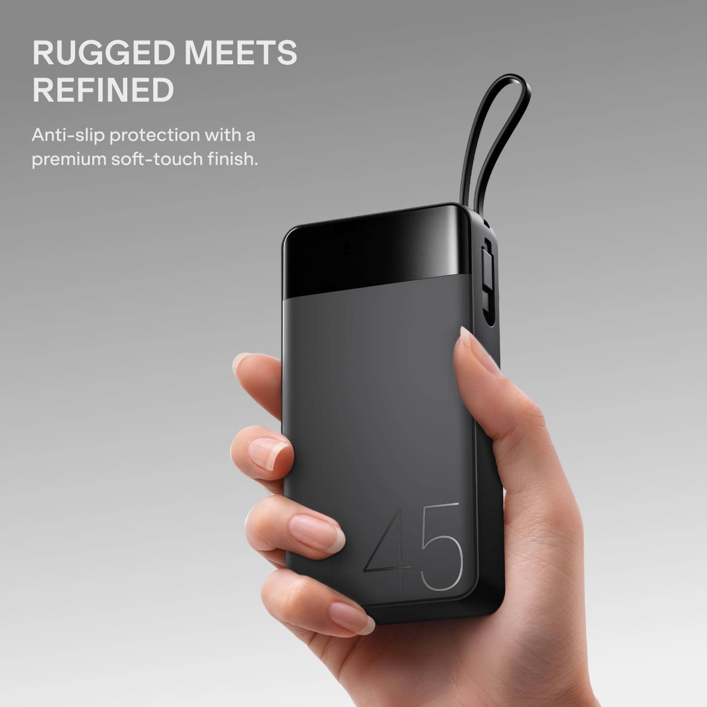 boAt Apex PB445 | 20000mAh Powerbank with 45W Turbo Fast Charging, Type-C Cable & 12-Layer Protection