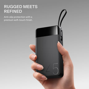 boAt Apex PB445 | 20000mAh Powerbank with 45W Turbo Fast Charging, Type-C Cable & 12-Layer Protection