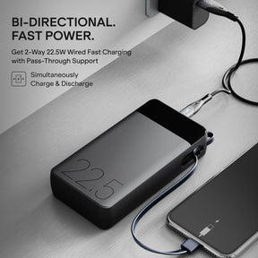 boAt Apex PB400 | 20000mAh Powerbank with 22.5W Fast Charging & 12-Layer Protection