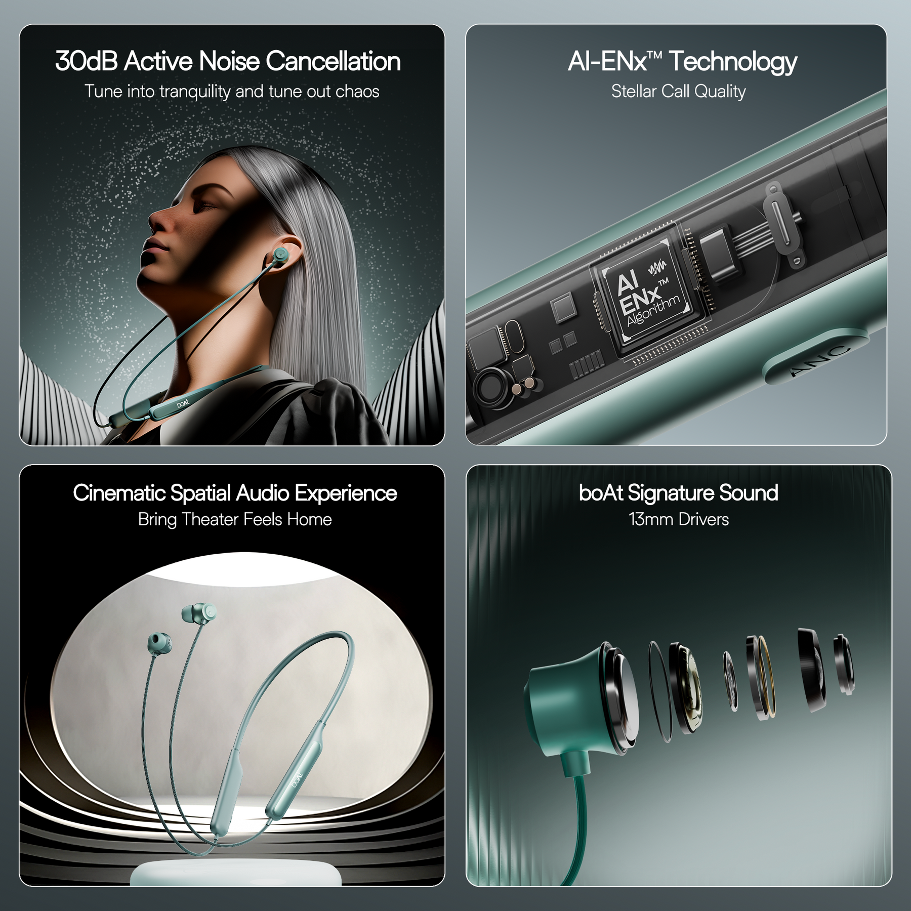 boAt Rockerz 210 ANC | Wireless Headphone with 30dB Active Noise Cancellation, Cinematic Spatial Audio, Seamless Fast Pairing