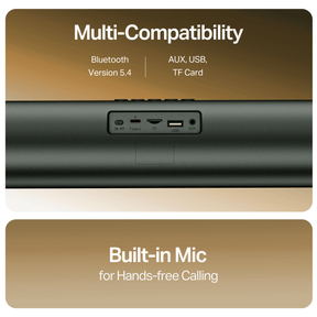 boAt Aavante Groove Plus | Portable Soundbar with RGB LEDs, TWS Mode & Multi-Connectivity