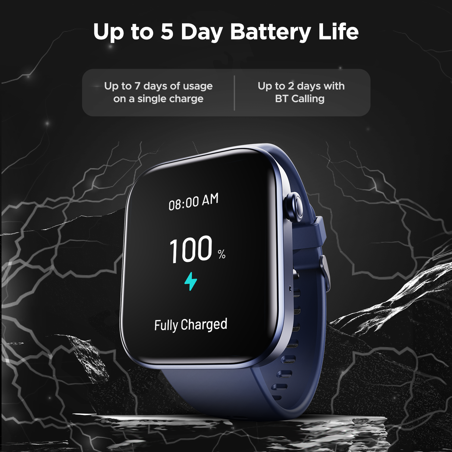 boAt Storm Call 2 Bluetooth Calling Smartwatch with 1.83 4.64 cms HD display