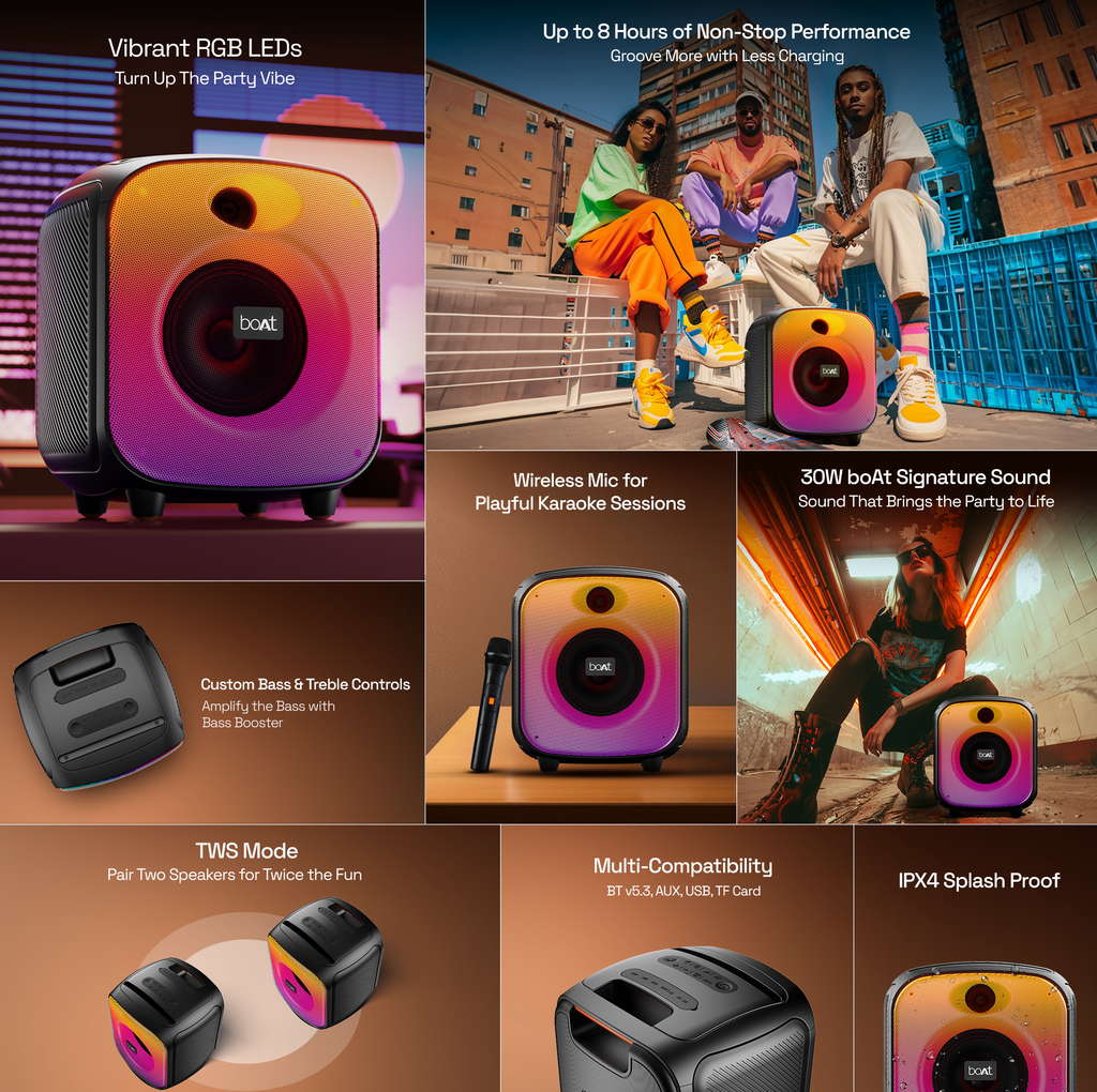 boAt Party Pal 63 Pro Bluetooth Speaker with 30W Sound - Image 8