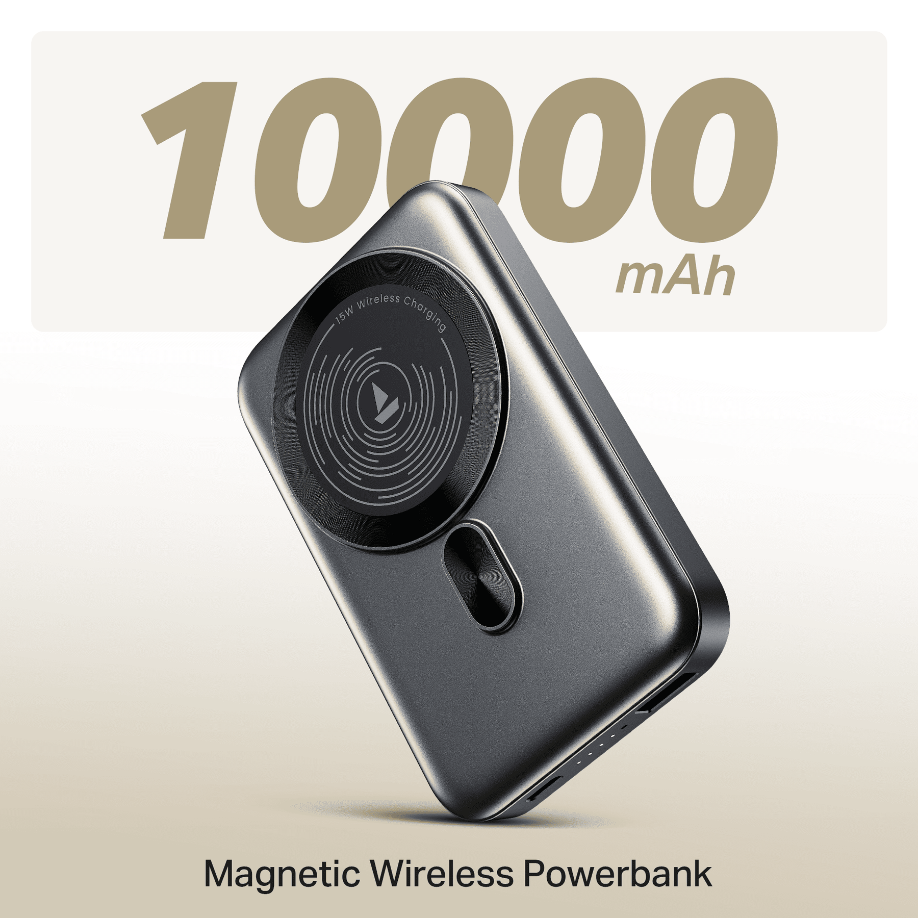 Energyshroom PB331 Magnacharge | Powerbank with 22.5W Fast Charging, 10,000mAh, 15W Magnetic Wireless Charging, 12-Layer Smart IC Protection, 3 Output Ports