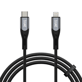 boAt Type C to L 27W Cable | Fast Charging with 480 Mbps Data Sync