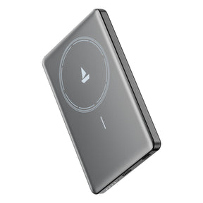 boAt Energyshroom Magnacharge Air | 4800mAh Ultra-Slim Magnetic Wireless Power Bank with 15W Wireless Charging