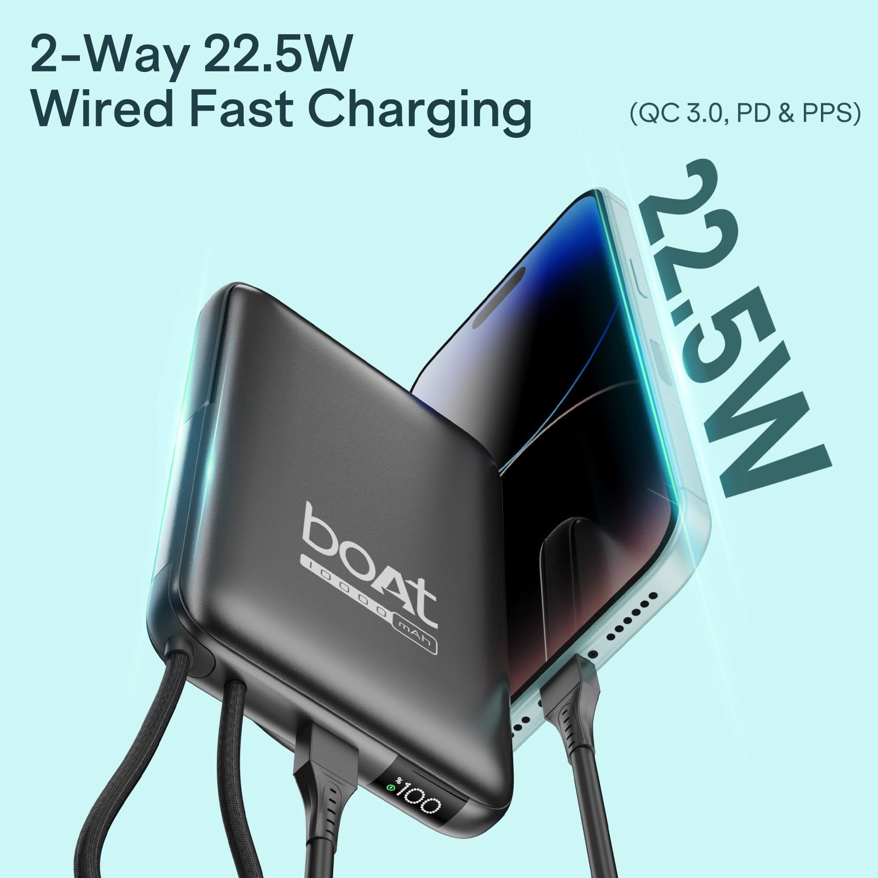 Energyshroom PB330 Pro Magnacharge | 10000mAh Qi2 Magnetic Wireless Powerbank with 15W Wireless Charging, 22.5W Wired Fast Charging & Foldable Stand