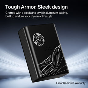 boAt Energyshroom PB400 Pro SPL | 20000 mAh Powerbank with 2-way 22.5W fast charging, Pass-Through Charging, 12-Layer Smart IC Protection, Aluminium Casing & Compact