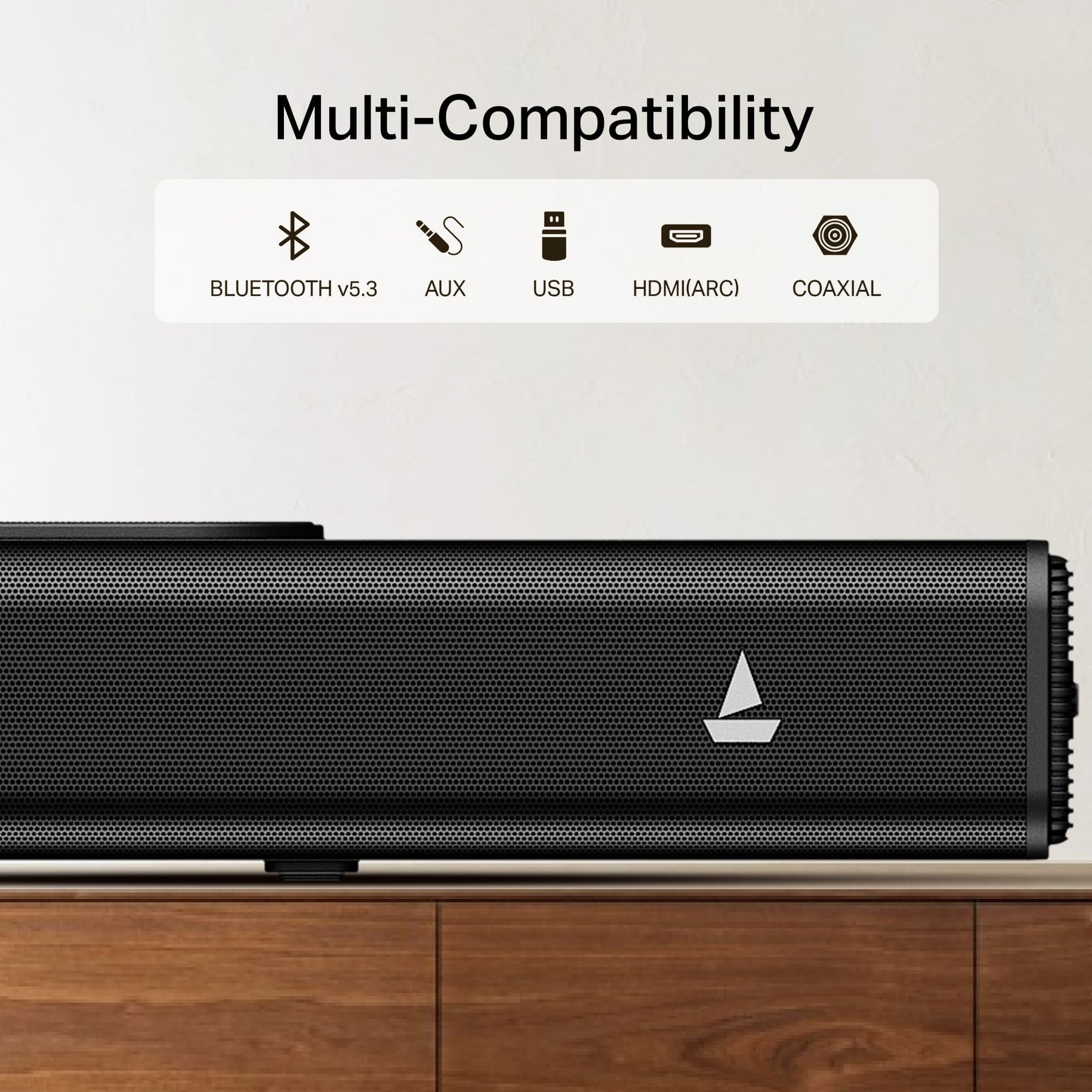 boAt Aavante 2.2 1400 | 140W 2.2 Channel Soundbar with Built-in Subwoofer & Multi-Connectivity