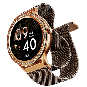 boAt Enigma R32 | Women Smartwatch with 1.32" (3.35cm) Round TFT Display, BT Calling, Luxurious Metal Body, 100+ Watch Faces