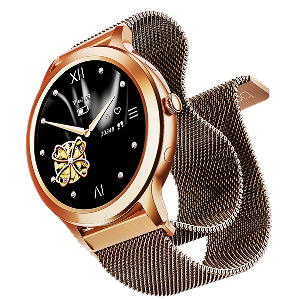 boAt Enigma R32 | Women Smartwatch with 1.32" (3.35cm) Round TFT Display, BT Calling, Luxurious Metal Body, 100+ Watch Faces