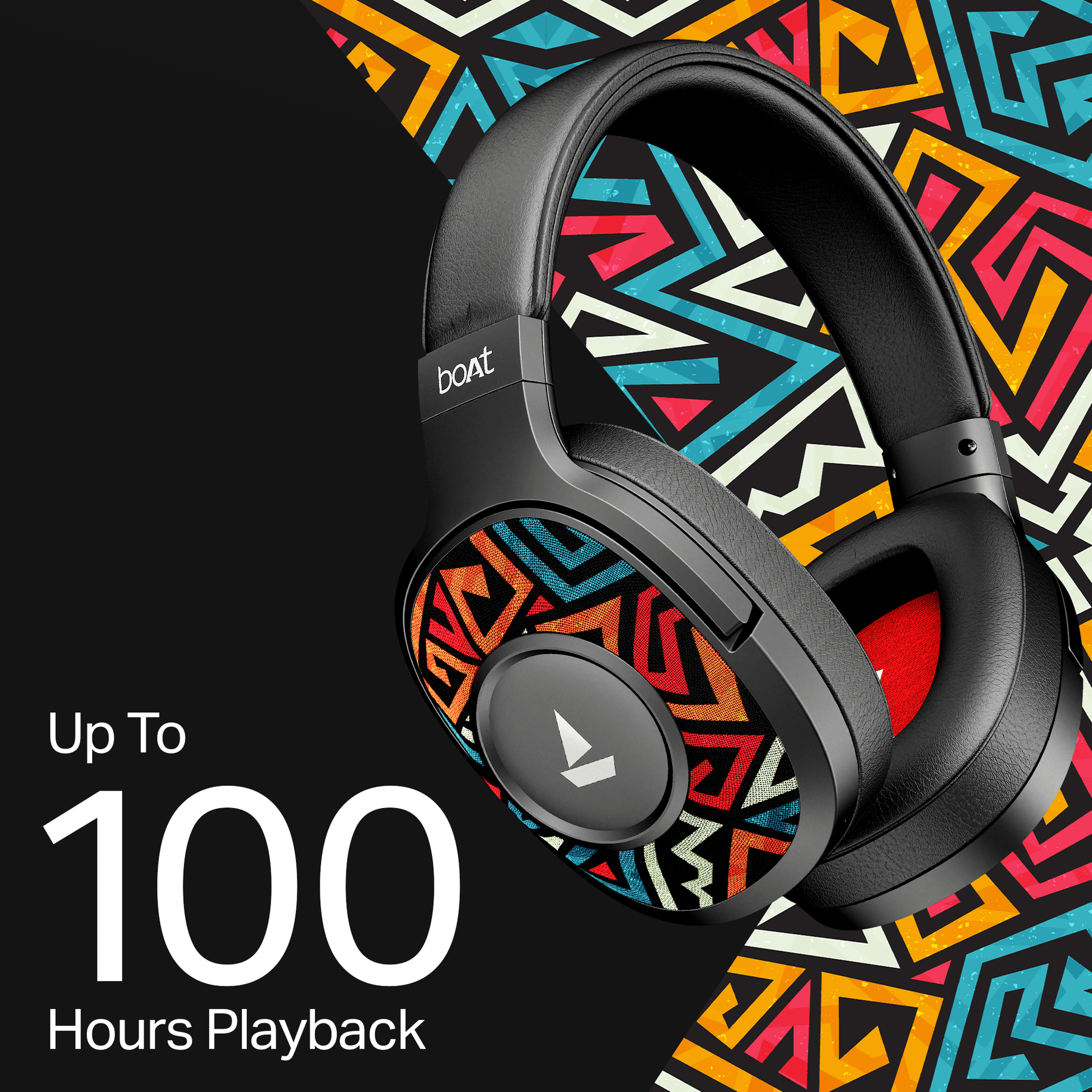 boAt Rockerz Plus 550 | Wireless Headphones with 100H Playback, 50mm Drivers & boAt Signature Sound