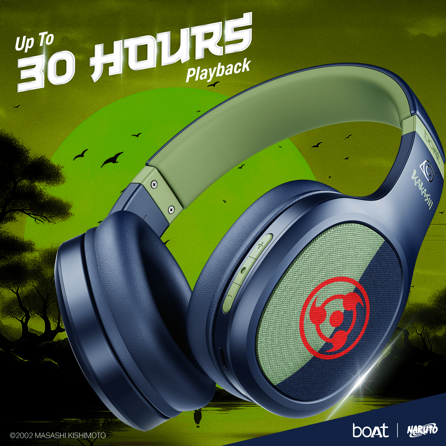 boAt Rockerz 460 Naruto Edition | Naruto Series – Wireless Headphones with 30 Hours Playback & BEAST™ Mode