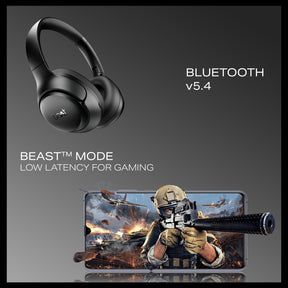 boAt Rockerz 551 ANC Pro | Wireless Headphone with 42dB Hybrid Adaptive ANC, 72 Hours Playtime, Dual Mics with ENx™ Tech