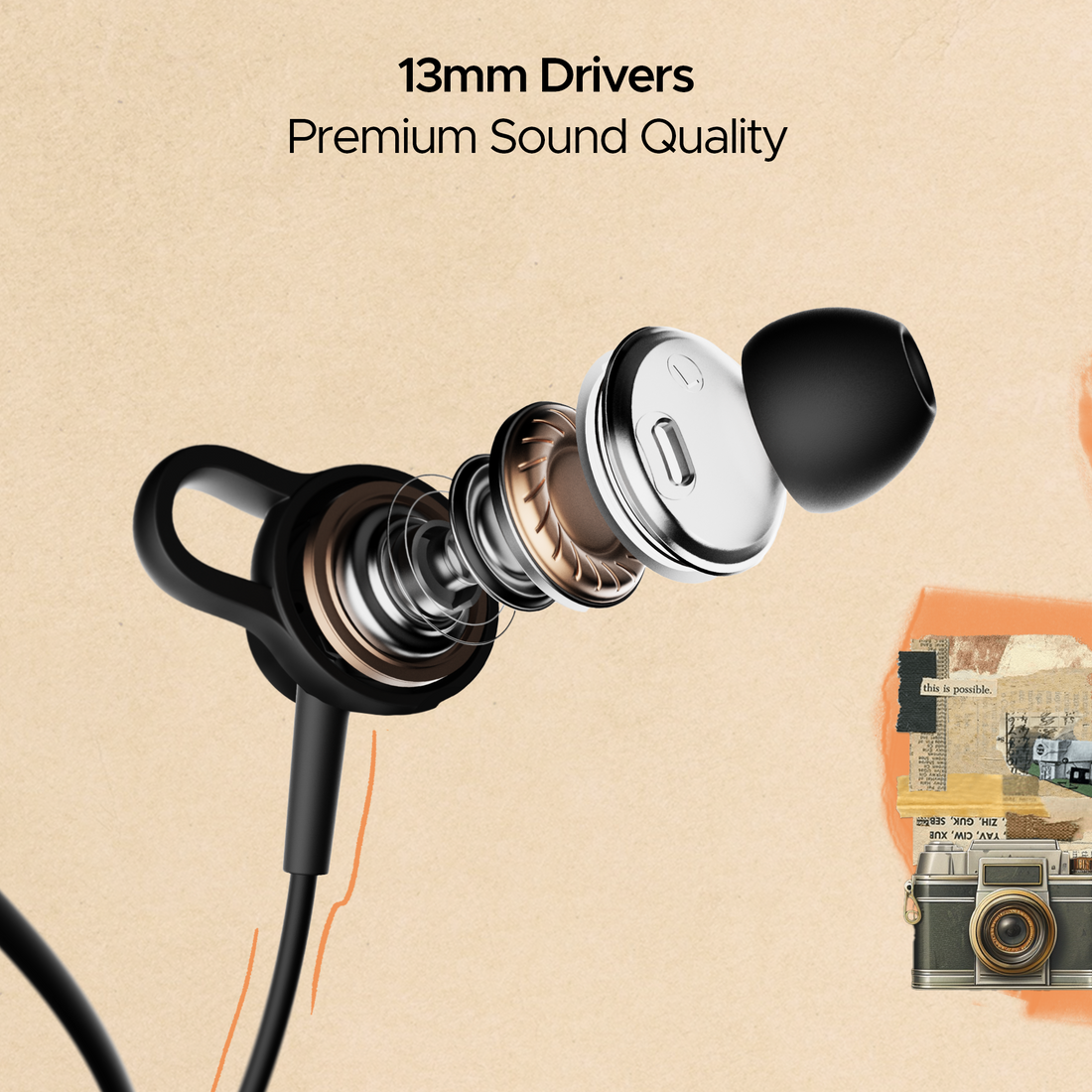 Captivating Wired Anc Earphones Capture Illustration Captivating Wired Anc Earphones Capture Illustration