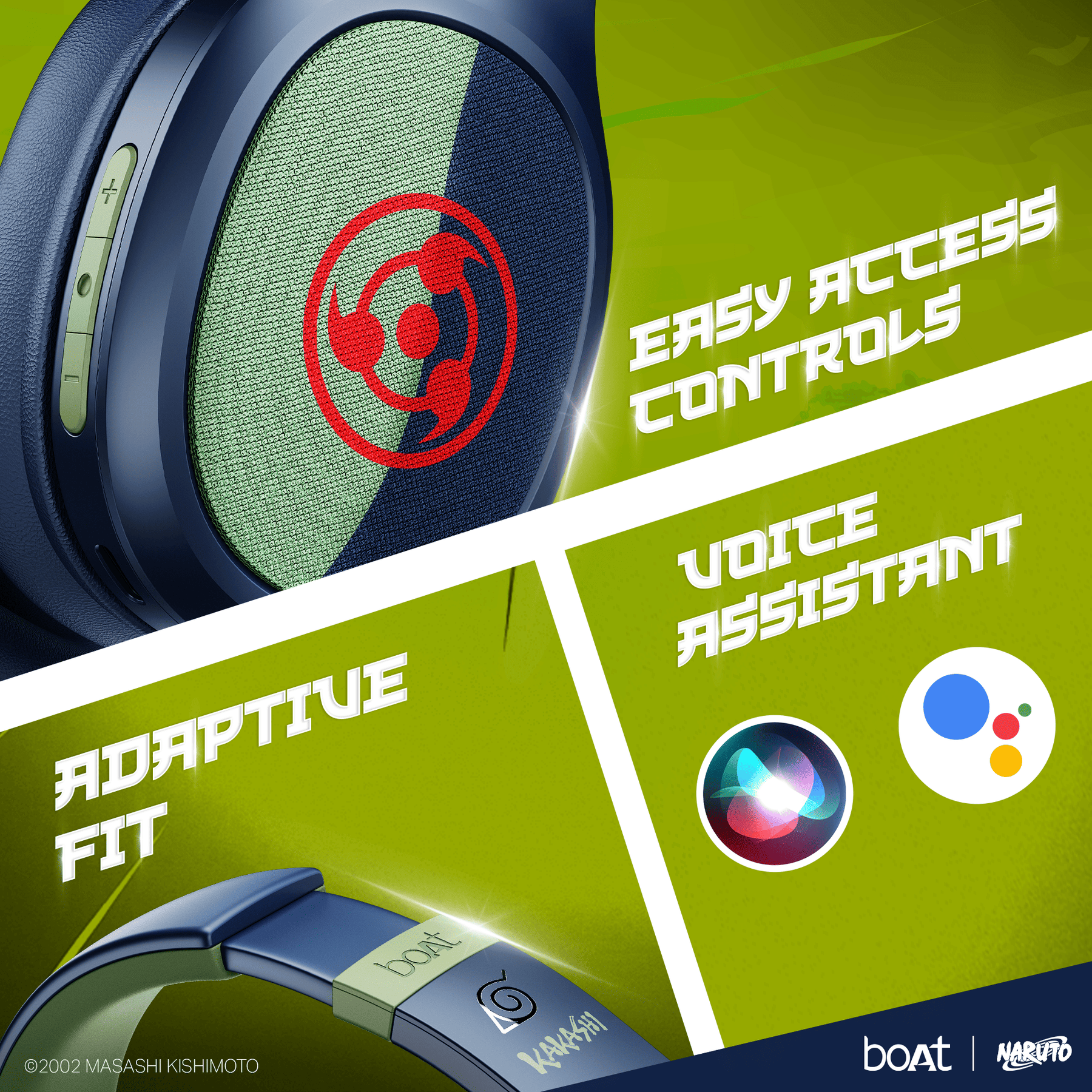 boAt Rockerz 460 Naruto Edition | Naruto Series – Wireless Headphones with 30 Hours Playback & BEAST™ Mode