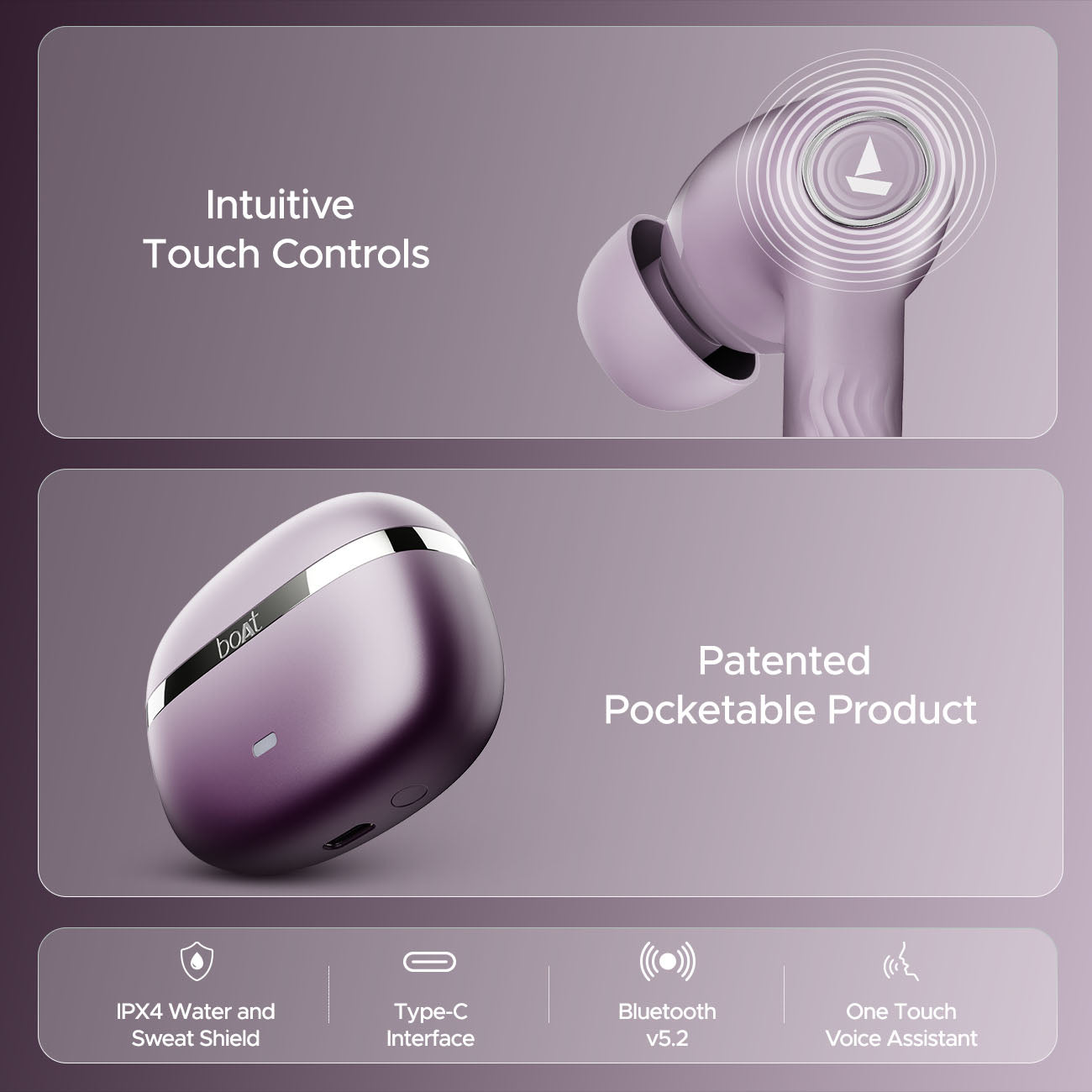 boAt Nirvana Ion ANC | Wireless Earbuds with Active Noise Cancellation, ENx™ Technology, 120 Hours Playback, BEAST™ Mode