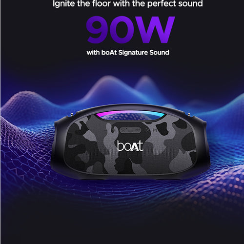 boAt Stone 1800 Portable Bluetooth Speaker with 90W boAt Signature Sound