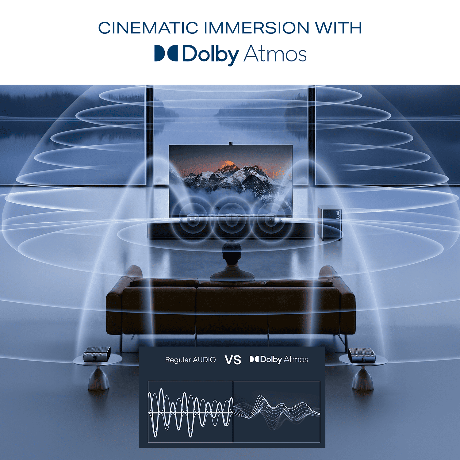 boAt Aavante Prime X | 700W 7.1.4 Channel Soundbar with Wireless Subwoofer & Satellites