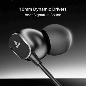 Bassheads 90C | Wired Earphones with 10mm Drivers, Magnetic Metallic Buds, In-Line Mic & Lightweight Design
