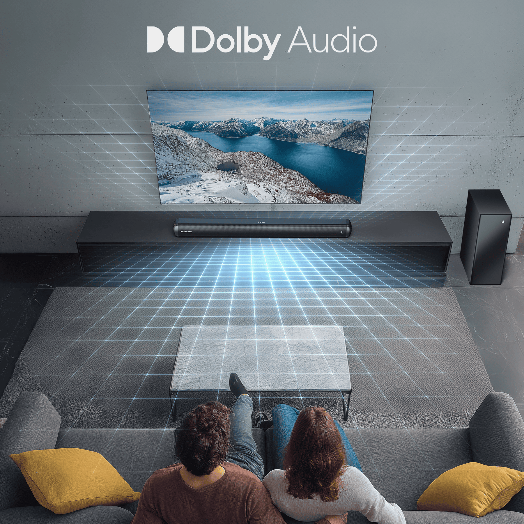 boAt Aavante 2.1 1600D | 160W 2.1 Channel Soundbar with Wired Subwoofer, Multi-Connectivity & EQ Modes