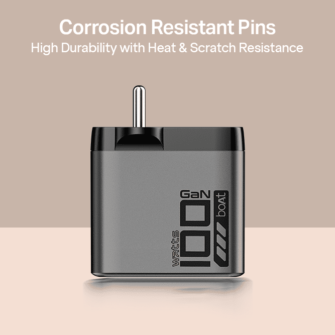 100W GaN Charger | 100W Fast Charger with GaN Chip Technology, 12-Layer Smart IC Protection, Quad-Port Charging