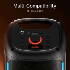 boAt PartyPal 30 | Bluetooth Speaker with 25W Sound, RGB LEDs, 6 Hours Playback, Karaoke & TWS