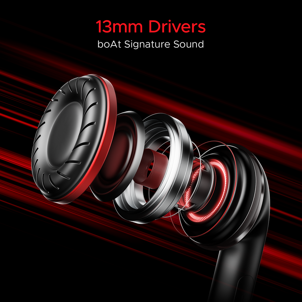 boAt Airdopes Alpha Deadpool Edition Wireless Earbuds - Image 3