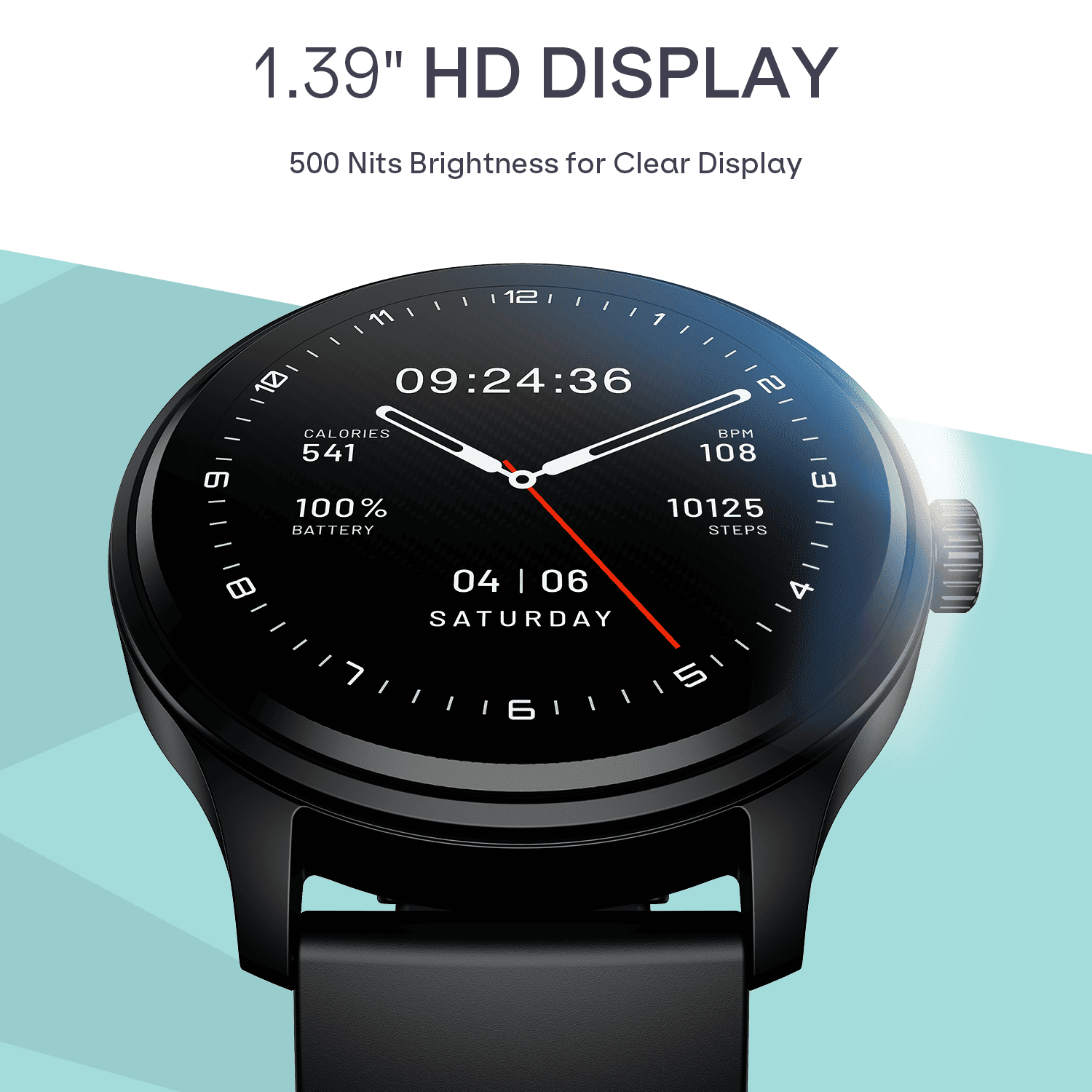 boAt Lunar Discovery Neo | Smartwatch with 1.39" HD Display, 2.5D Animated Watch Faces & Advanced BT Calling