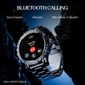 boAt Enigma Z30 | Smartwatch with 1.39" TFT Display, BT Calling, 100+ Watch Faces, Luxurious Metal Body