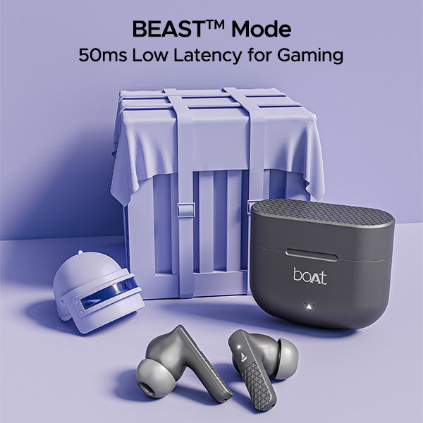 boAt Airdopes 91 | Wireless Earbuds with 45 Hours Playback, BEAST™ Mode, ASAP™ Charge, Dual Mics with ENx™ Technology