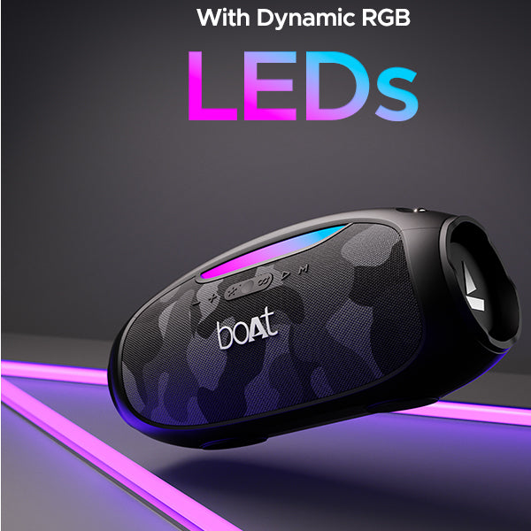 boAt Stone 1800 Portable Bluetooth Speaker with 90W boAt Signature Sound, Hours Playback, Bluetooth