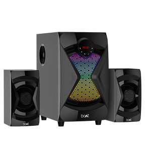 Blitz 1500 | 50W Bluetooth Wired Speaker with 5 Entertainment EQ Modes, RGB Led, 2.1 Channel, BT, Aux,USB, FM