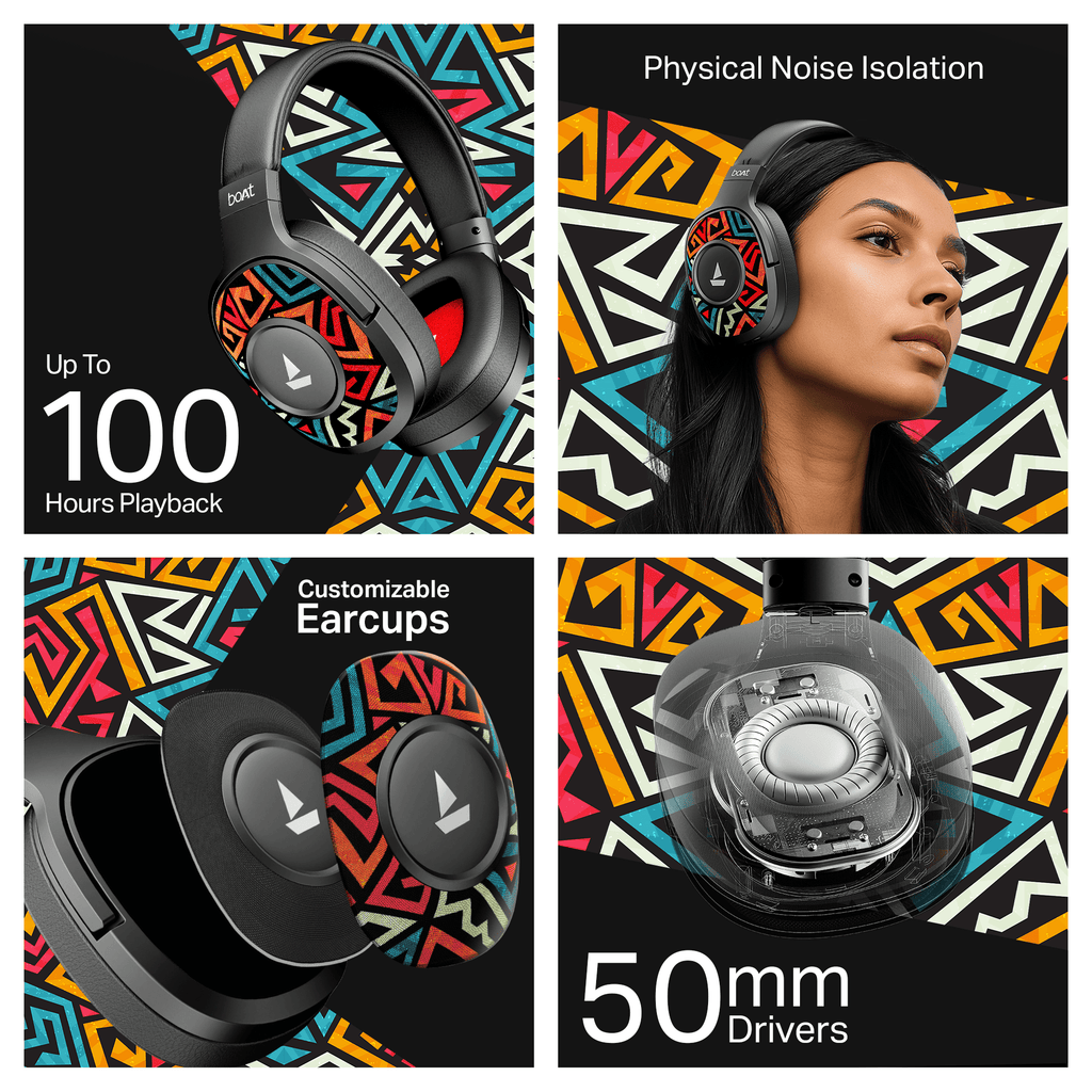 boAt Rockerz Plus 550 Wireless Headphones - Image 10