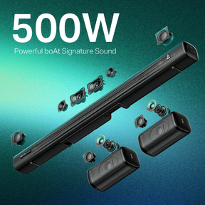 boAt Aavante Prime 5.1 5050D | 500W RMS Soundbar with Dolby Audio, Wireless Subwoofer