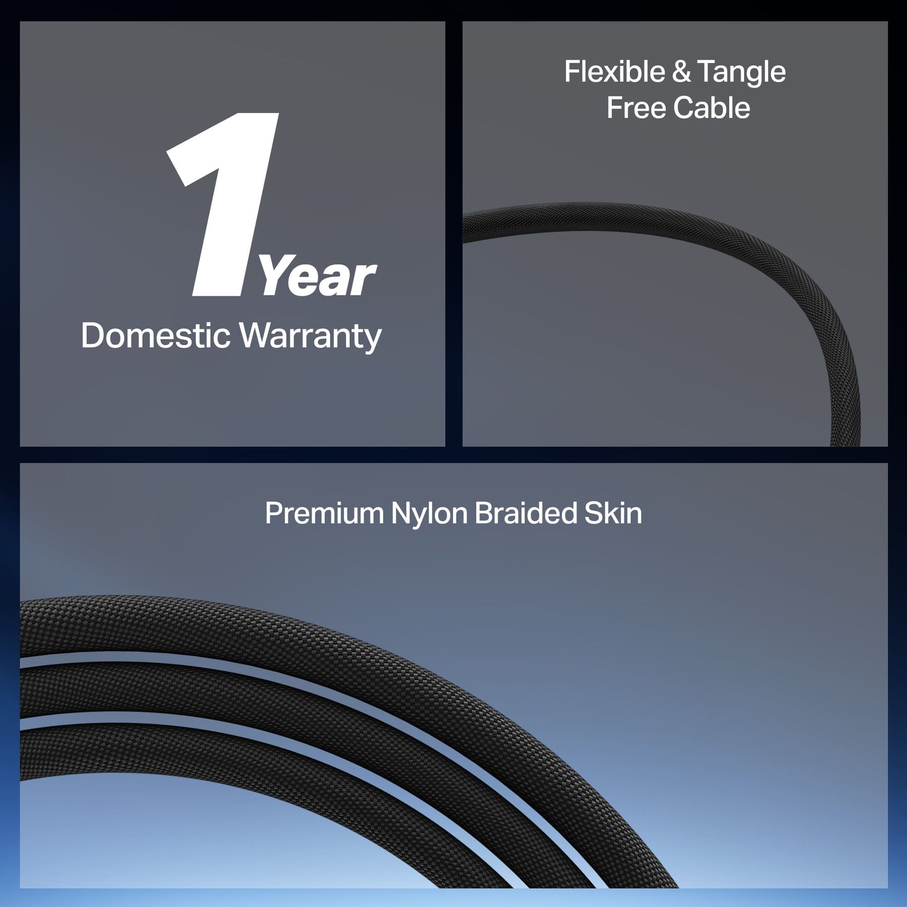 boAt Type C to C 100W Cable | Fast Charging Cable with 100W Output, 480 Mbps Data Sync & Nylon Braided Skin