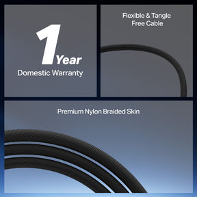 boAt Type C to C 100W Cable | Fast Charging Cable with 100W Output, 480 Mbps Data Sync & Nylon Braided Skin