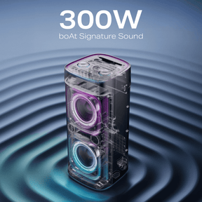 boAt PartyPal 700 | Bluetooth Speaker with 300W Sound, RGB Lights, 6 Hours Playback, Karaoke & TWS