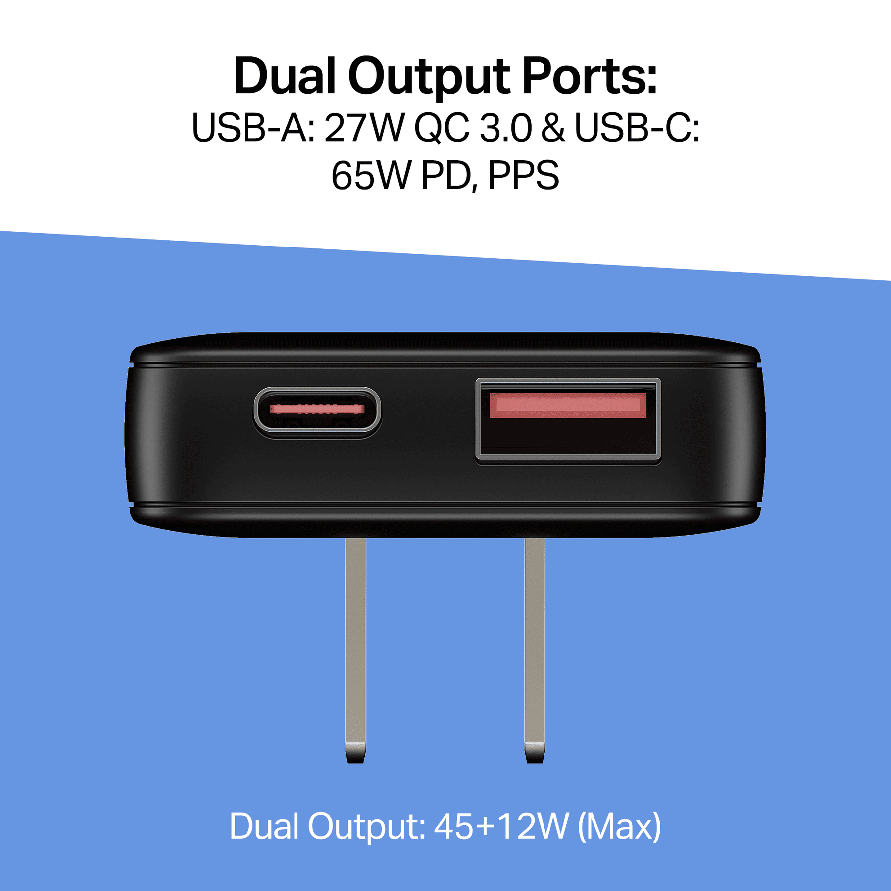 boAt 65W GaN Nano Charger | 65W Fast Charger with GaN Chip, Smart IC Protection & Dual-Port Charging
