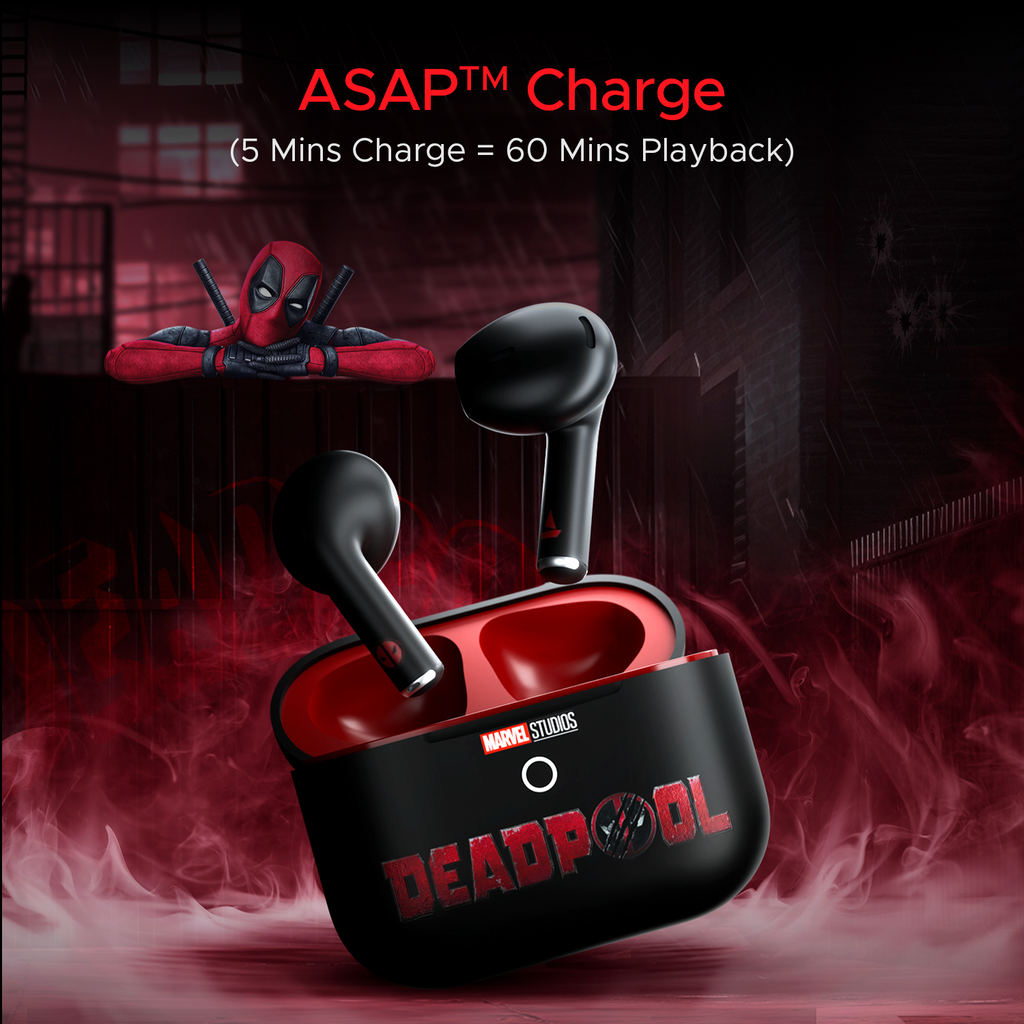 boAt Airdopes Alpha Deadpool Edition Wireless Earbuds - Image 5