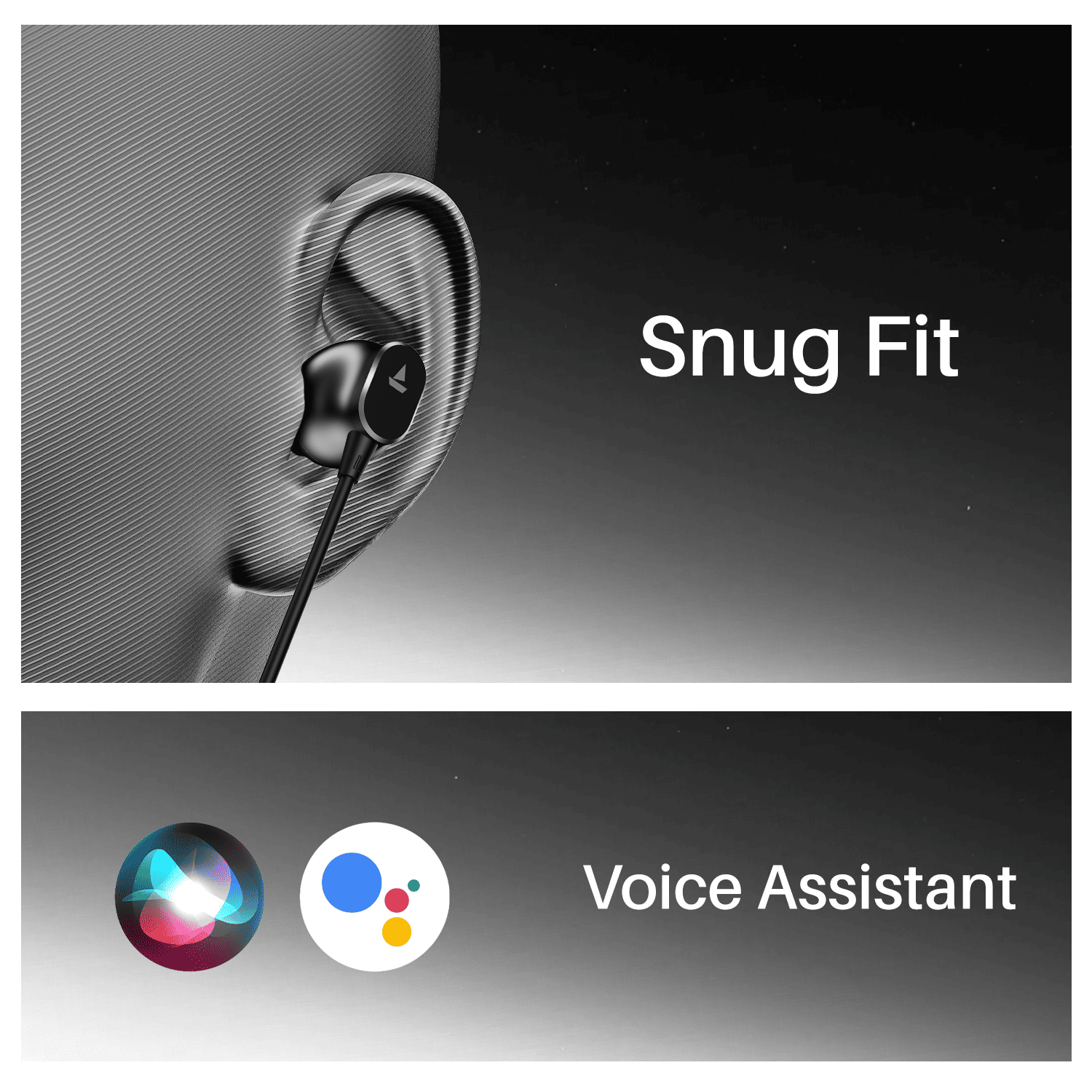 Bassheads 90C | Wired Earphones with 10mm Drivers, Magnetic Metallic Buds, In-Line Mic & Lightweight Design