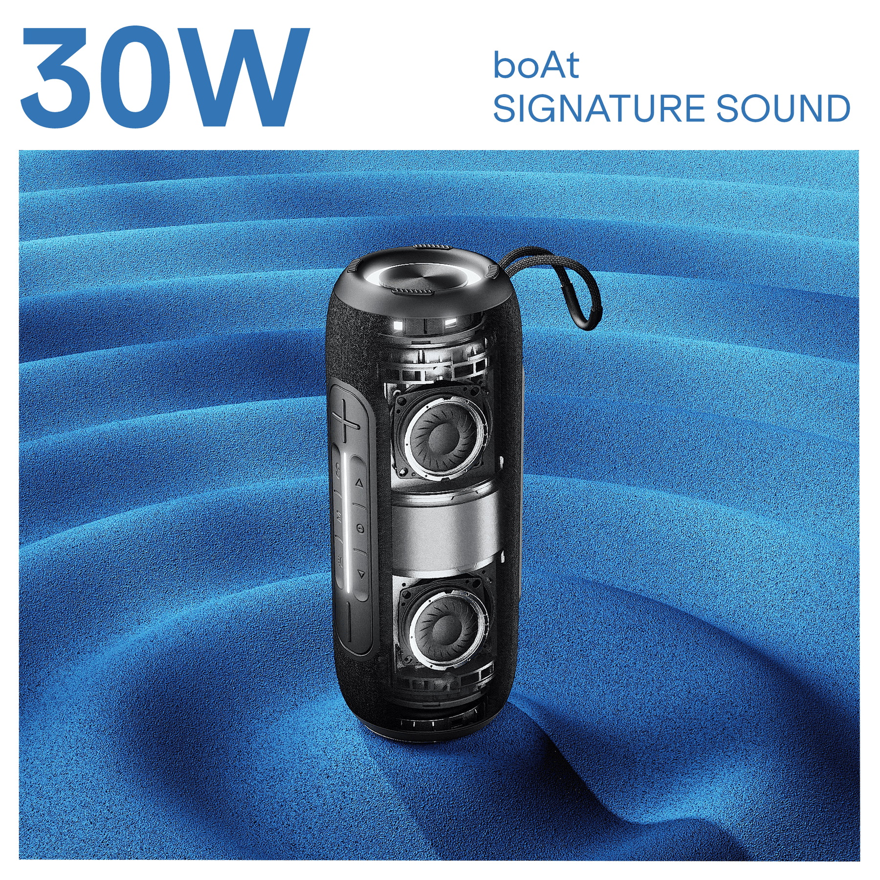 boAt Stone Rush | 30W Bluetooth Speaker with TWS, RGB LED Lights & Up to 8H Playtime