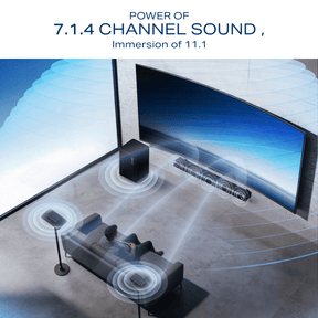 boAt Aavante Prime X | 700W 7.1.4 Channel Soundbar with Wireless Subwoofer & Satellites