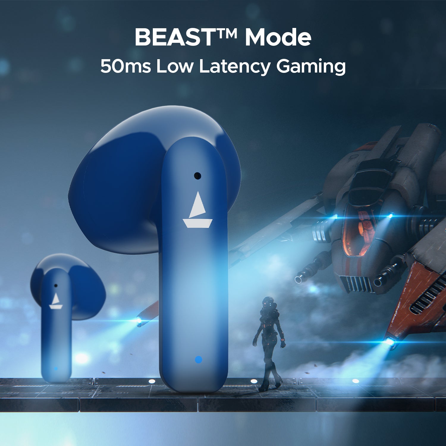boAt Airdopes 118 Wrogn Edition| Earbuds with 10mm drivers, BEAST™ Mode for Gamers, ENx™ Technology