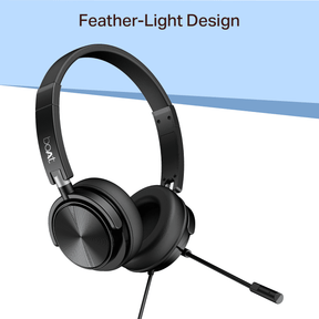 Bassheads 901 Pro | Wired Headset with Retractable Mic, Remote Control & Adjustable Headband