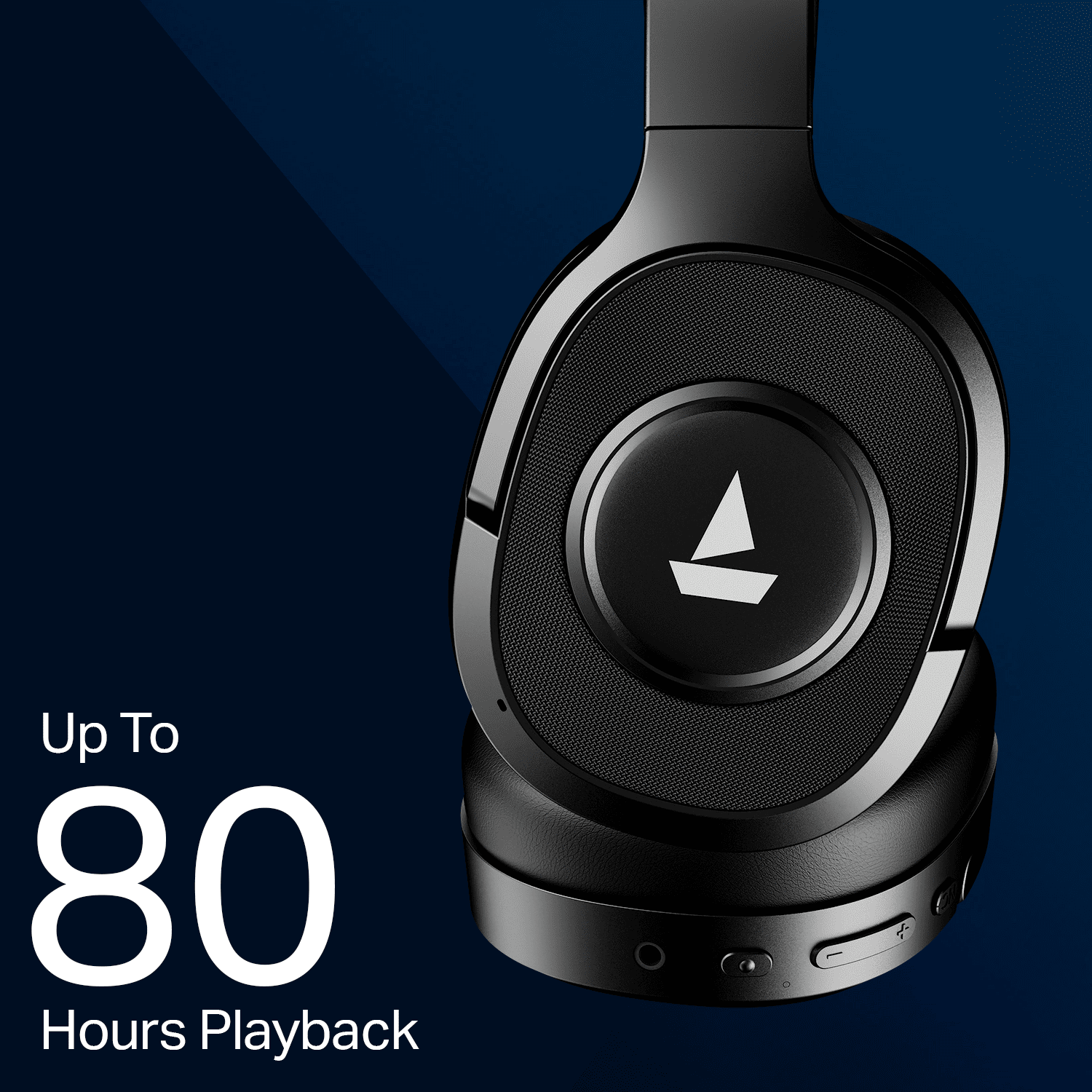 boAt Rockerz Plus 550 ANC | Wireless Headphones with 80H Playback, 40dB Hybrid ANC & boAt Signature Sound