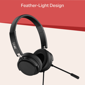 Bassheads 900 C Pro | USB Type-C Wired Headset with Retractable Mic, Remote Control & Adjustable Headband