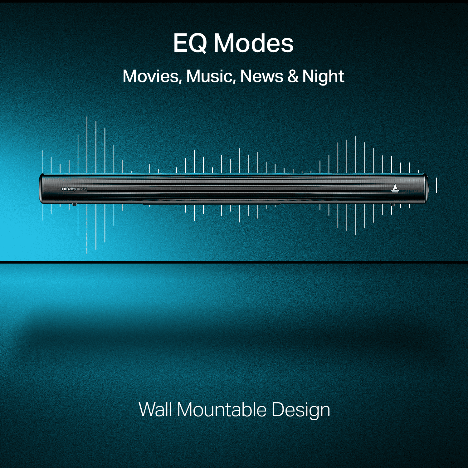 boAt Aavante Prime 5.1 5050D | 500W RMS Soundbar with Dolby Audio, Wireless Subwoofer