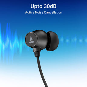 boAt Rockerz 301 ANC | Wireless Neckband Earphones with 40 Hours Playback, 30dB ANC & BEAST™ Mode