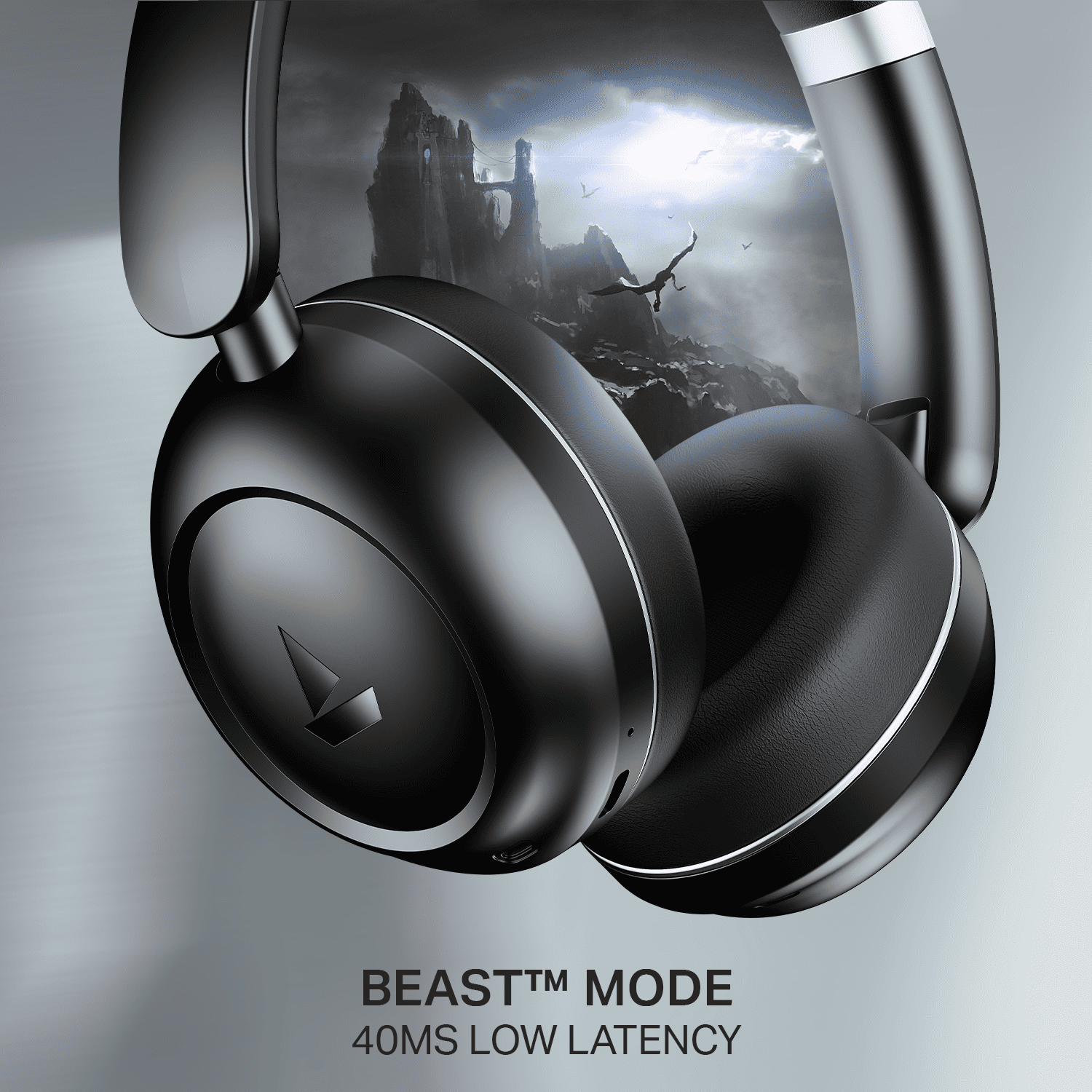 boAt Rockerz Prime 415 | Wireless Headphones with 120H Playback, 40mm Drivers, 360 Spatial Audio & 40ms Low Latency